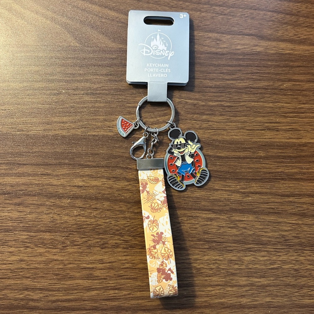 NWT Disney Mickey Mouse Red Keychain  Summer Fruit Disneyland Walt Disney World